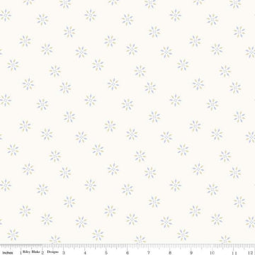 Image of the Hush Hush 4 Wink Wink quilting cotton fabric by Riley Blake Designs. Features a geometric snowflake design on a white background. 
Cute Little Fabric Shop