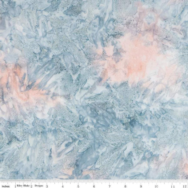 Batiks Expressions Hand-Dyes BTHH237 Cloud Multi - Riley Blake Designs - Hand-Dyed Print - Quilting Cotton Fabric