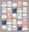 Image of the Book Nook pattern by Pen + Paper Patterns for Riley Blake Designs. Features books on a gray background quilt, and the fabric requirements.
Cute Little Fabric Shop