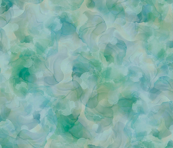 Aura Watercolor Blender 30198 Seafoam - QT Fabrics - Quilting Cotton Fabric