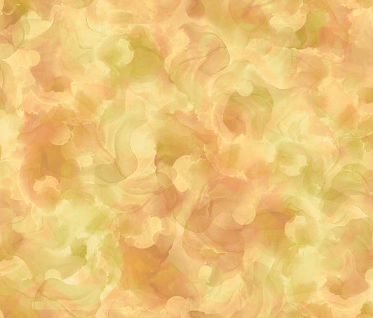 21" End of Bolt - SALE Aura Watercolor Blender 30198 Antique Gold - QT Fabrics - Quilting Cotton Fabric