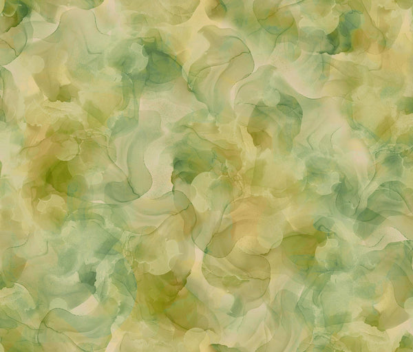 SALE Aura Watercolor Blender 30198 Pistachio - QT Fabrics - Quilting Cotton Fabric