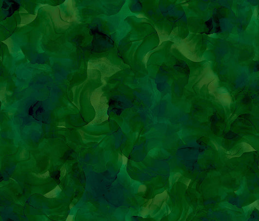 3-Yard Cut - SALE Aura Watercolor Blender WIDEBACK 30199 Evergreen - QT Fabrics - 108" - Quilting Cotton Fabric