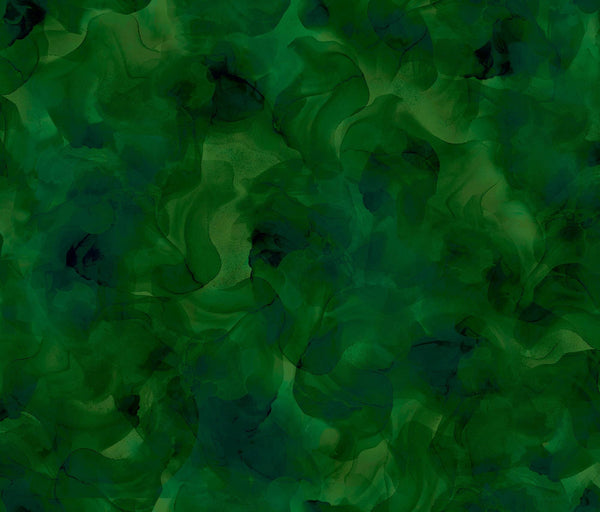 3 Yard Cut - Aura Watercolor Blender WIDE Back 30199 Evergreen - QT Fabrics - 107/108" Wide - Quilting Cotton Fabric