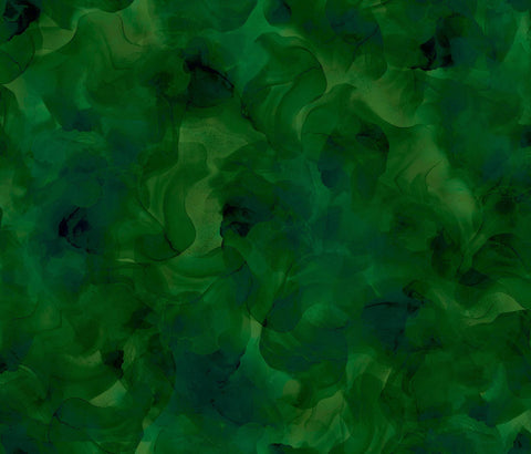 3 Yard Cut - Aura Watercolor Blender WIDE Back 30199 Evergreen - QT Fabrics - 107/108" Wide - Quilting Cotton Fabric