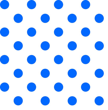 SALE Dots and Stripes and More Brights Medium Dot 28893 ZB Blue on White - QT Fabrics - Polka Dots Dotted - Quilting Cotton Fabric