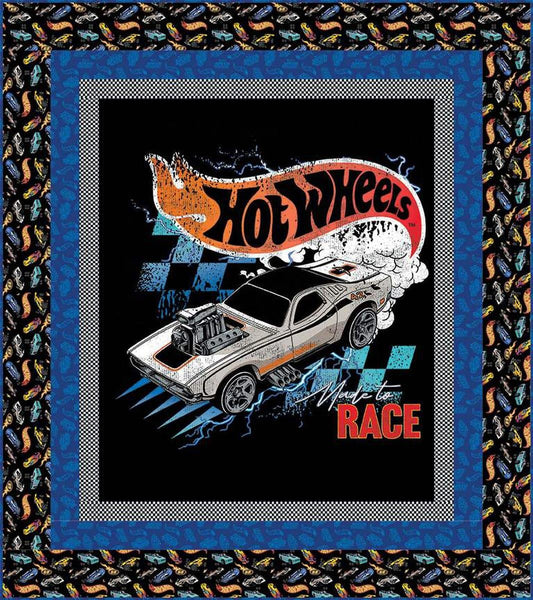 Image of the Hot Wheels Panel Quilt Boxed Kit by the RBD Designers for Riley Blake Designs. Features a panel on a quilt.
Cute Little Fabric Shop