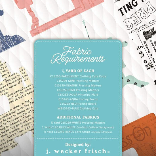 Image of the Machines quilt pattern by J. Wecker Frisch for Riley Blake Designs. Features the fabric requirements for the pattern.
Cute Little Fabric Shop