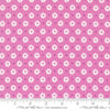 Image of the Laguna Sunrise Floral Dot Sweet Pea quilting cotton fabric by Sherri & Chelsi for Moda Fabrics. Features small flowers on a pink purple background. 
Cute Little Fabric Shop