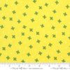 Image of the Laguna Sunrise Pinwheels Citrine quilting cotton fabric by Sherri & Chelsi for Moda Fabrics. Features small scattered pinwheels on a bright yellow background. 
Cute Little Fabric Shop