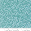 Image of the Laguna Sunrise Small Flowers Teal quilting cotton fabric by Sherri & Chelsi for Moda Fabrics. Features small scattered flowers on a bright teal background. 
Cute Little Fabric Shop