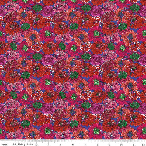 Image of the Botanic Blast Floral Purple quilting cotton fabric by Sew Yeah Quilting for Riley Blake Designs. Features colorful flowers on a purple background.
Cute Little Fabric Shop