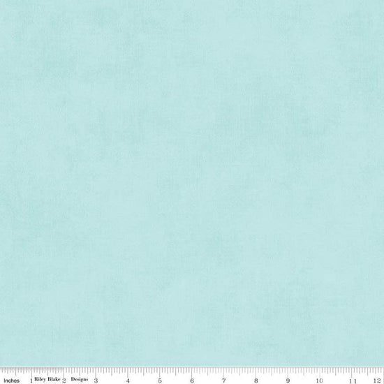 Image of the Shades Songbird quilting cotton fabric by Riley Blake Designs. Features a light aqua fabric with a mottled semisold background. 
Cute Little Fabric Shop