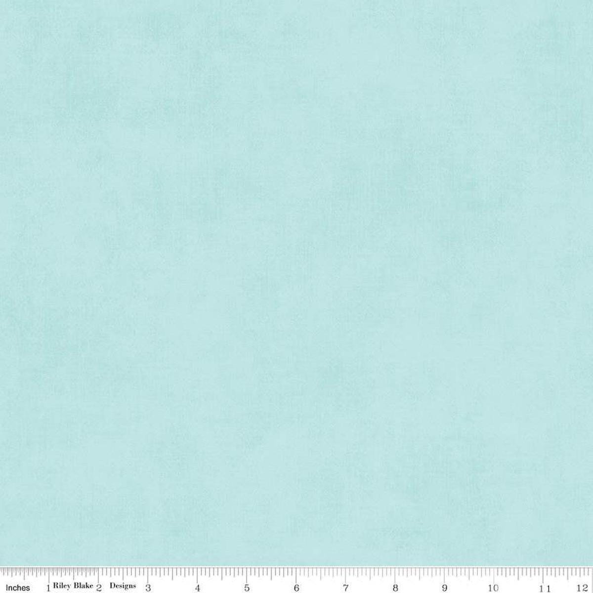 Image of the Shades Songbird quilting cotton fabric by Riley Blake Designs. Features a light aqua fabric with a mottled semisold background. 
Cute Little Fabric Shop