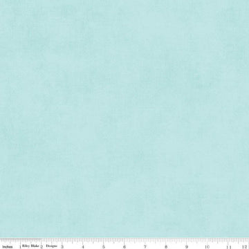 Image of the Shades Songbird quilting cotton fabric by Riley Blake Designs. Features a light aqua fabric with a mottled semisold background. 
Cute Little Fabric Shop