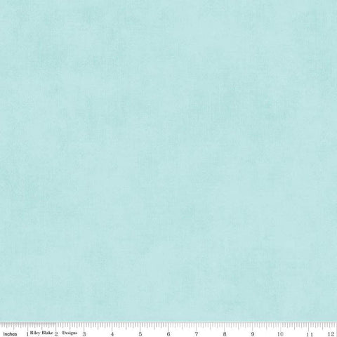 Image of the Shades Songbird quilting cotton fabric by Riley Blake Designs. Features a light aqua fabric with a mottled semisold background. 
Cute Little Fabric Shop