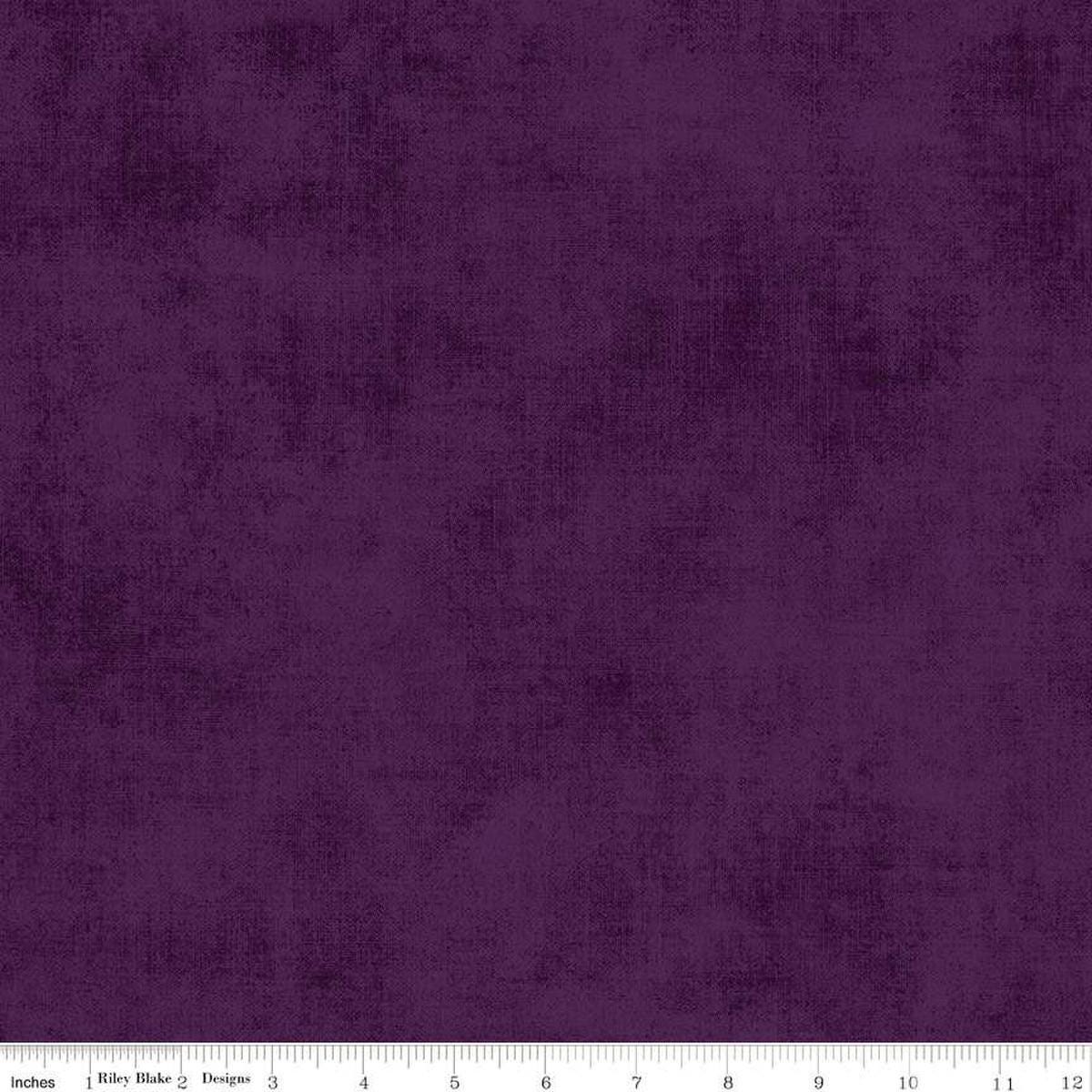 Image of the Shades Plum quilting cotton fabric by Riley Blake Designs. Features a dark purple fabric with a mottled semisold background. 
Cute Little Fabric Shop