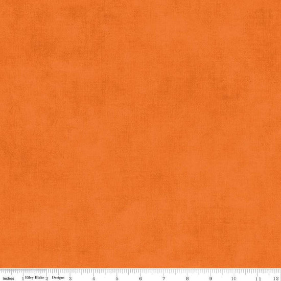 Image of the Shades Orange quilting cotton fabric by Riley Blake Designs. Features a bright orange fabric with a mottled semisold background. 
Cute Little Fabric Shop