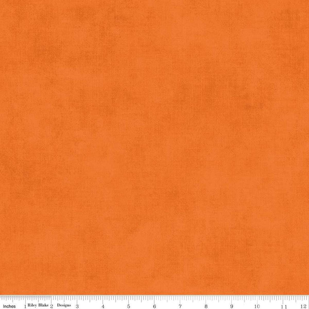 Image of the Shades Orange quilting cotton fabric by Riley Blake Designs. Features a bright orange fabric with a mottled semisold background. 
Cute Little Fabric Shop