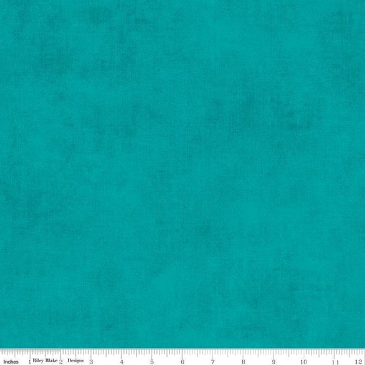Image of the Shades Dark Teal quilting cotton fabric by Riley Blake Designs. Features a bright teal fabric with a mottled semisold background. 
Cute Little Fabric Shop