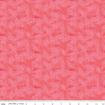 SALE Copacetic Fusion C14686 Raspberry - Riley Blake Designs - Tone-on-Tone Sketched Lines - Quilting Cotton Fabric