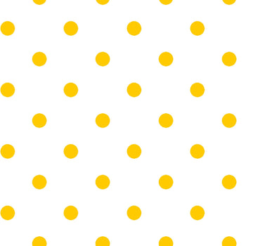 Fat Quarter End of Bolt - SALE Dots and Stripes and More Brights Small Dot 28892 Yellow on White - QT - Polka Dots Dotted - Quilting Cotton