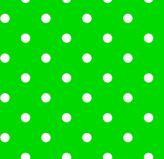 SALE Dots and Stripes and More Brights Small Dot 28892 G Green - QT Fabrics - Polka Dots Dotted - Quilting Cotton Fabric
