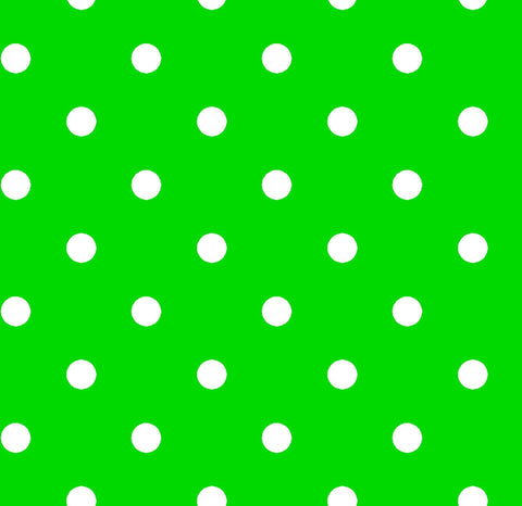 Dots and Stripes and More Brights Small Dot 28892 G Green - QT Fabrics - Polka Dots Dotted - Quilting Cotton Fabric