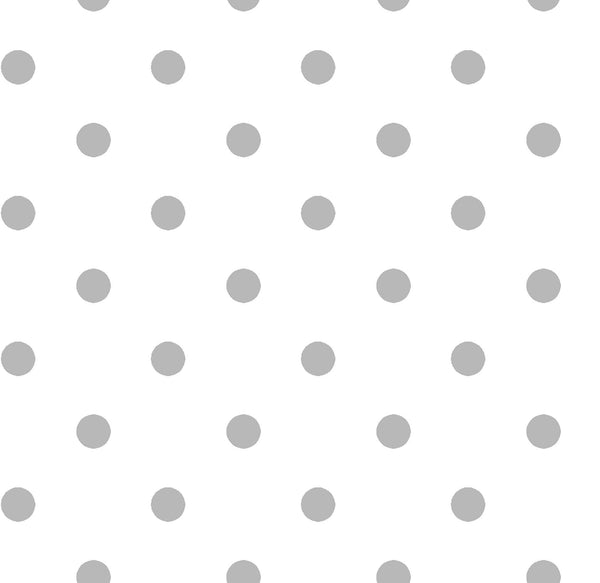 CLEARANCE Dots and Stripes and More Small Dot 28892 ZK Gray on White - QT Fabrics - Polka Dots Dotted - Quilting Cotton Fabric