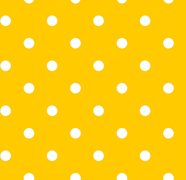 Dots and Stripes and More Brights Small Dot 28892 S Yellow - QT Fabrics - Polka Dots Dotted - Quilting Cotton Fabric