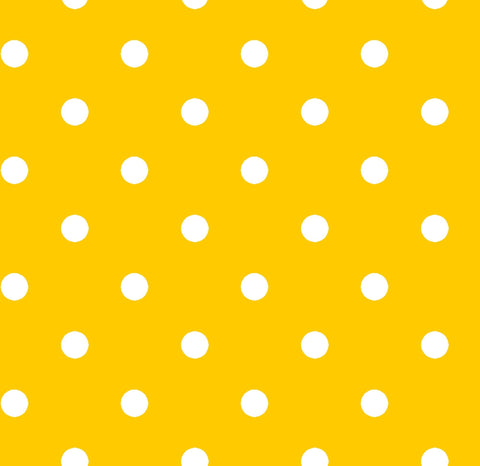 Dots and Stripes and More Brights Small Dot 28892 S Yellow - QT Fabrics - Polka Dots Dotted - Quilting Cotton Fabric