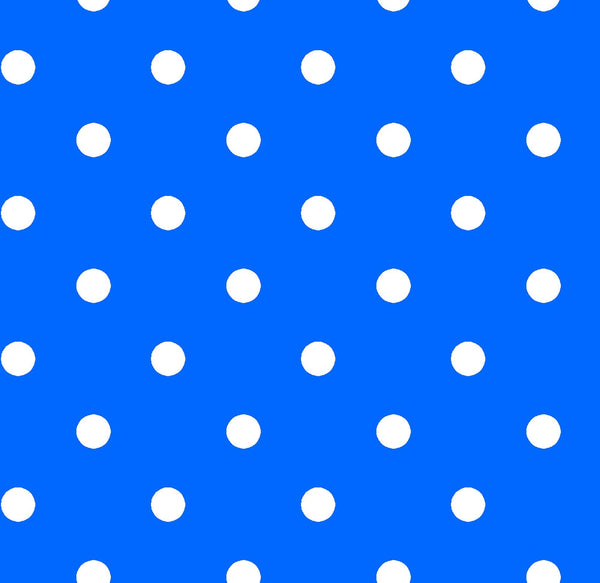 CLEARANCE Dots and Stripes and More Brights Small Dot 28892 B Blue - QT Fabrics - Polka Dots Dotted - Quilting Cotton Fabric