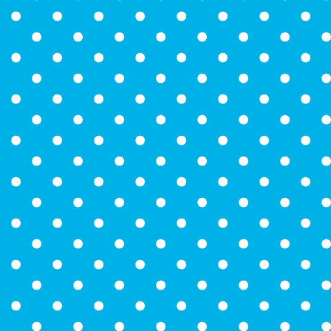 SALE Dots and Stripes and More Brights Mini Dot 28891 Q Turquoise - QT Fabrics - Polka Dots Dotted - Quilting Cotton Fabric