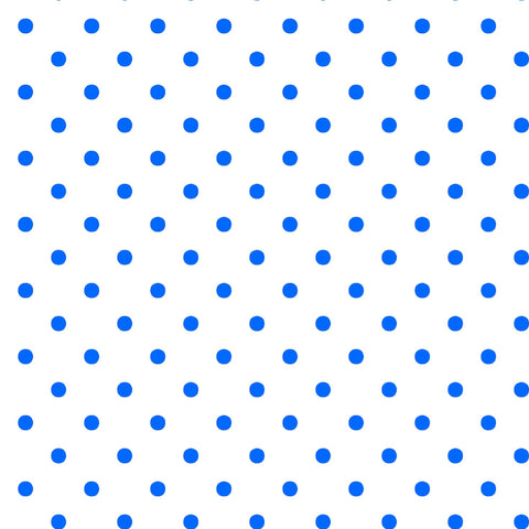 Dots and Stripes and More Brights Mini Dot 28891 ZB Blue on White - QT Fabrics - Polka Dots Dotted - Quilting Cotton Fabric