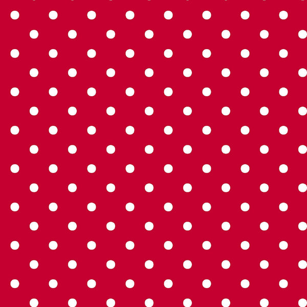 Dots and Stripes and More Mini Dot 28891 R Red - QT Fabrics - Polka Dots Dotted - Quilting Cotton Fabric