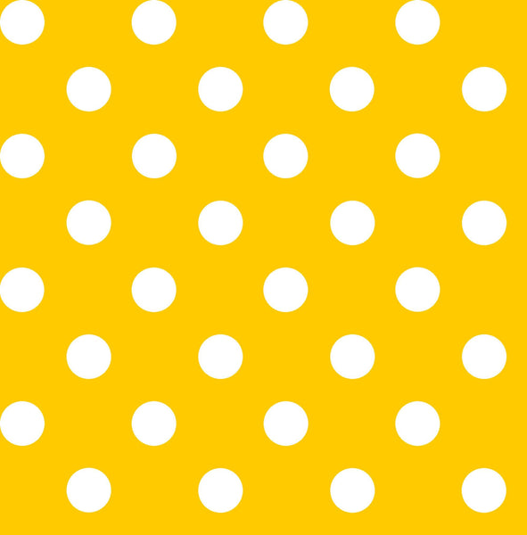 Dots and Stripes and More Brights Medium Dot 28893 S Yellow - QT Fabrics - Polka Dots Dotted - Quilting Cotton Fabric