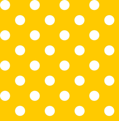 Dots and Stripes and More Brights Medium Dot 28893 S Yellow - QT Fabrics - Polka Dots Dotted - Quilting Cotton Fabric