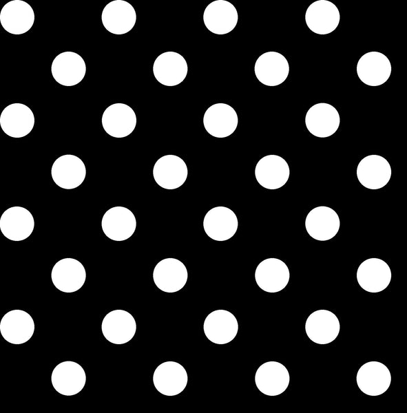 SALE Dots and Stripes and More Medium Dot 28893 J Black - QT Fabrics - Polka Dots Dotted - Quilting Cotton Fabric