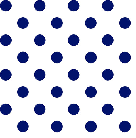 CLEARANCE Dots and Stripes and More Medium Dot 28893 ZN Navy on White - QT Fabrics - Polka Dots Dotted - Quilting Cotton Fabric