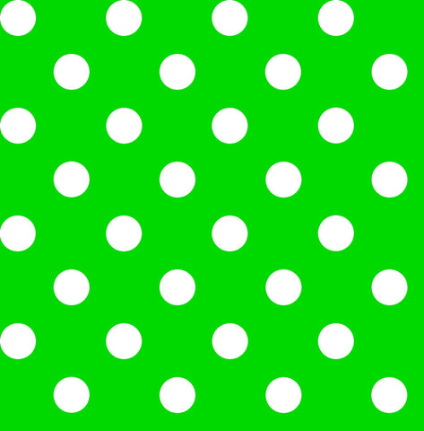 SALE Dots and Stripes and More Brights Medium Dot 28893 G Green - QT Fabrics - Polka Dots Dotted - Quilting Cotton Fabric