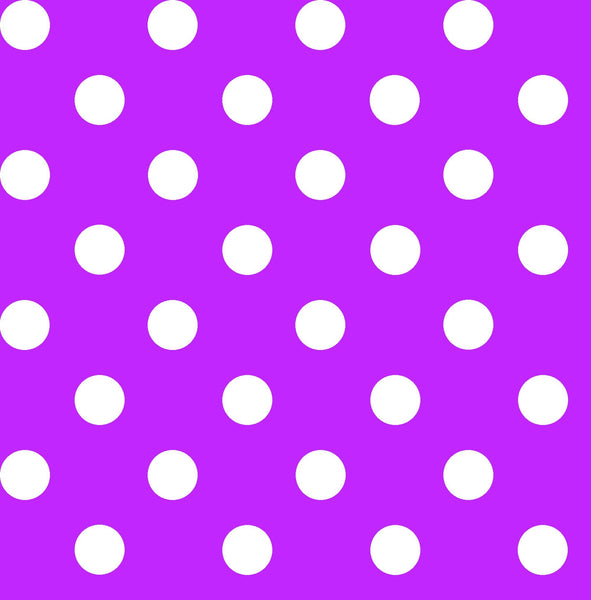 CLEARANCE Dots and Stripes and More Brights Medium Dot 28893 V Purple - QT Fabrics - Polka Dots Dotted - Quilting Cotton Fabric