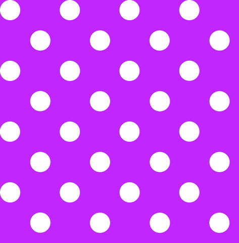 CLEARANCE Dots and Stripes and More Brights Medium Dot 28893 V Purple - QT Fabrics - Polka Dots Dotted - Quilting Cotton Fabric