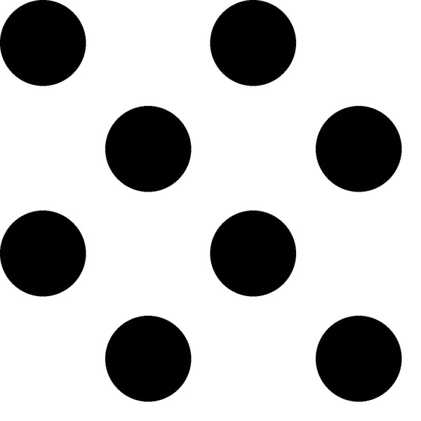 Dots and Stripes and More Large Dot 28894 ZJ Black on White - QT Fabrics - Polka Dots Dotted - Quilting Cotton Fabric