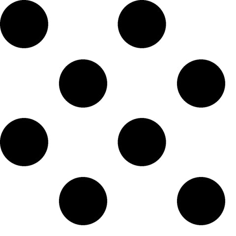 Dots and Stripes and More Large Dot 28894 ZJ Black on White - QT Fabrics - Polka Dots Dotted - Quilting Cotton Fabric