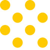 CLEARANCE 17" End of Bolt - Dots and Stripes and More Brights Large Dot 28894 ZS - QT Fabrics - Polka Dots Dotted - Quilting Cotton Fabric