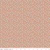 Image of the Farm Girl Vintage Blossom Nutmeg quilting cotton fabric by Lori Holt by Riley Blake Designs. Features small flowers on a beige background. 
Cute Little Fabric Shop