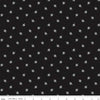 Image of the Perennial Bees Black quilting cotton fabric by Jill Finley for Riley Blake Designs. Features small bees scattered on a black background. 
Cute Little Fabric Shop