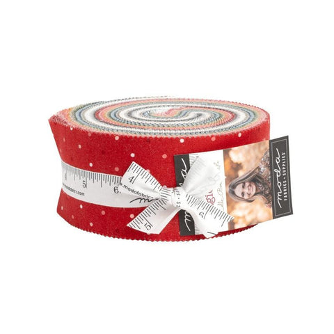 Magic Dot 2.5-Inch Jelly Roll Rolie Polie 40 pieces - 5230JR - Moda Fabrics - Precut Bundle - Quilting Cotton Fabric