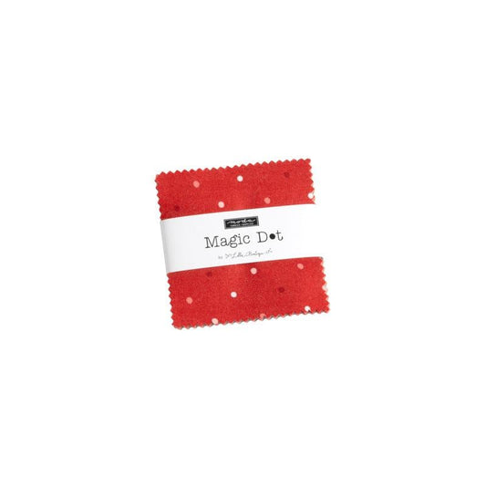 Magic Dot Mini Charm Pack 2 1/2" Stacker Bundle - Moda Fabrics - 42-Piece Precut  - Quilting Cotton Fabric