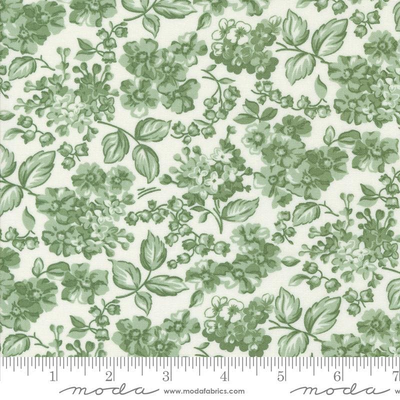 Image of the Rosemary Cottage Bloom Cream Rosemary quilting cotton fabric by Moda Fabrics. Features flowers on a cream background.
Cute Little Fabric Shop